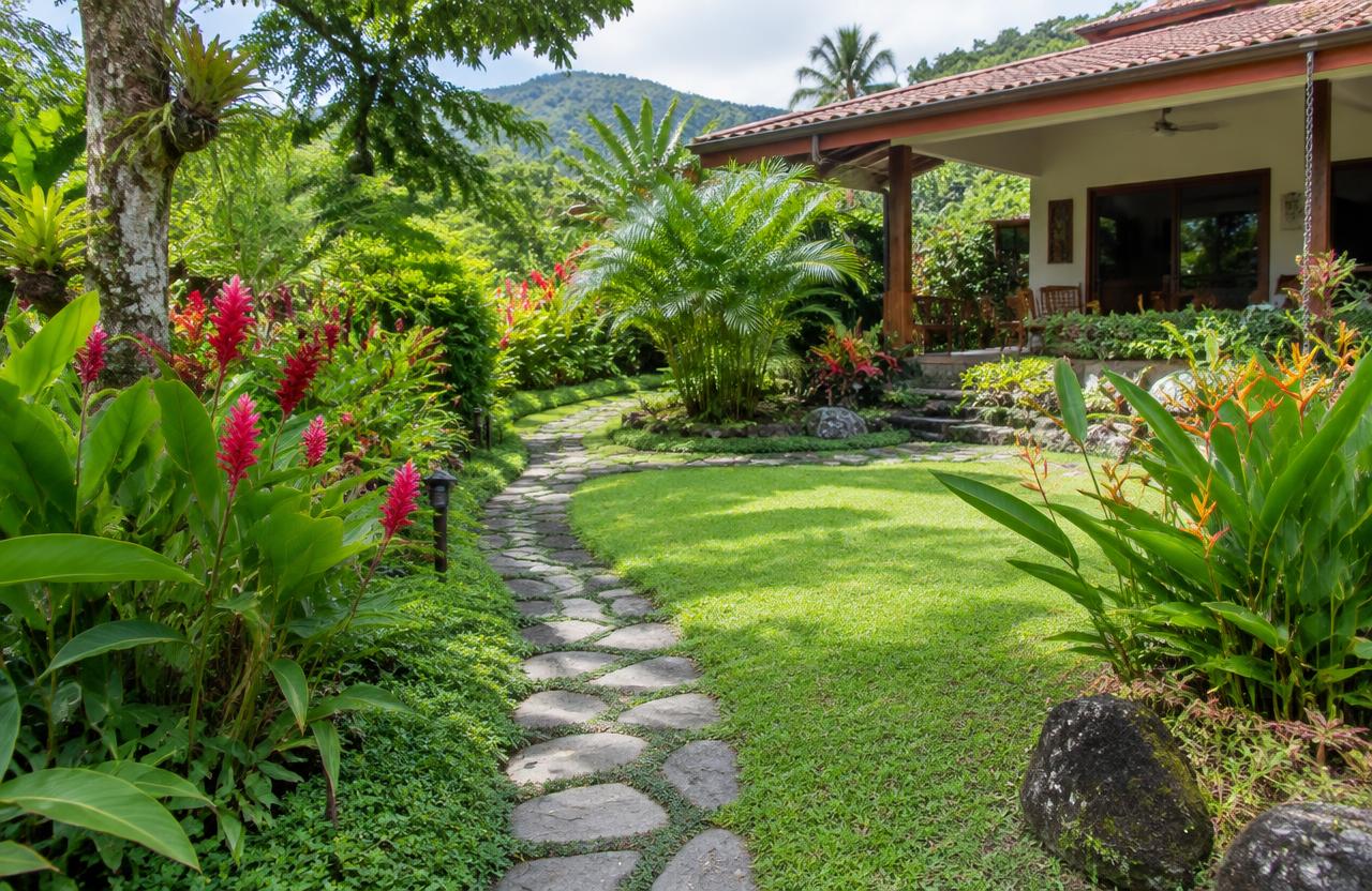 Diseño de jardín tropical