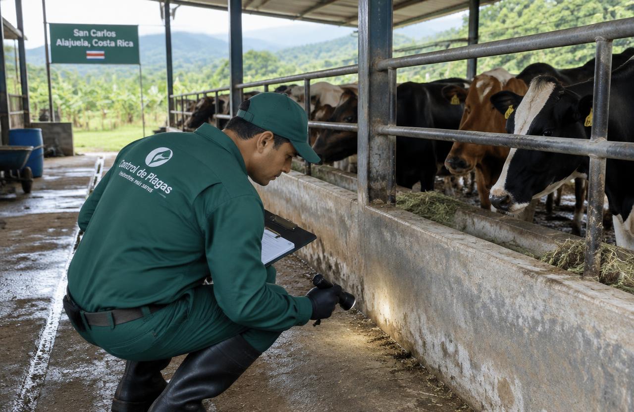 Control de moscas en lechería de Florencia